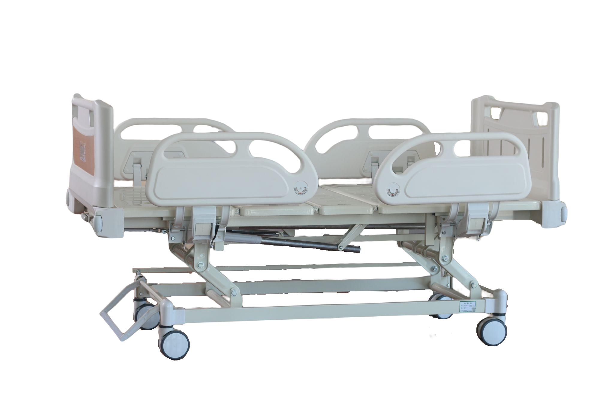 LSYA-S302 Three-shake Central Control Wheel Anti-collision Wheel Wood Grain Bedside Four Small Guardrails