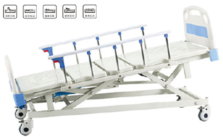 LSA-S501 Manual four-crank five-function hospital bed