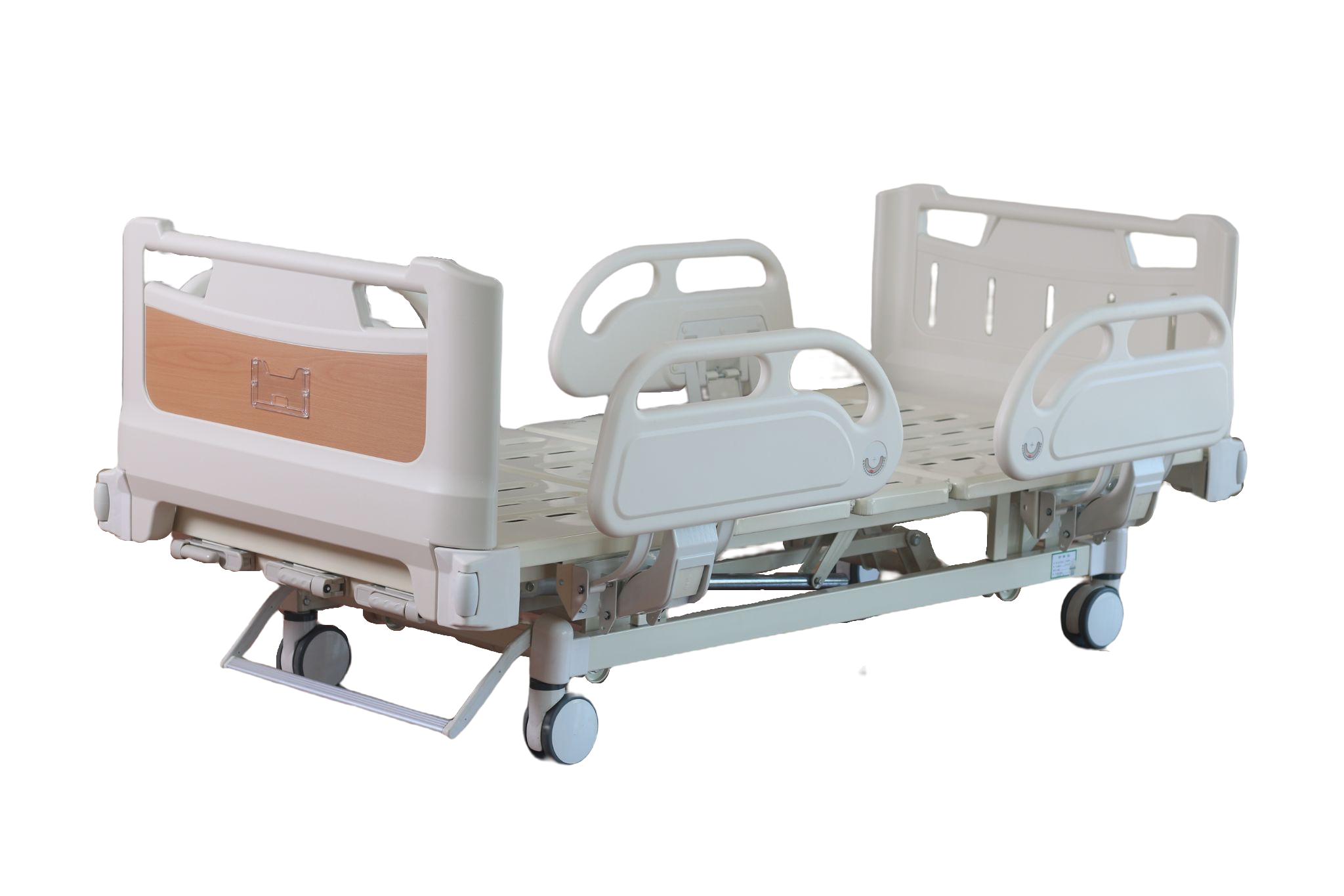 LSYA-S302 Three-shake Central Control Wheel Anti-collision Wheel Wood Grain Bedside Four Small Guardrails