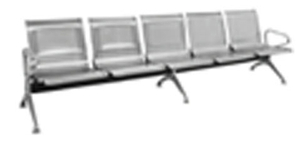 LSD8-11 Silla De Espera De Acero Inoxidable