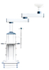 LSJA-KDD-3 Dual Arm Surgical Tower