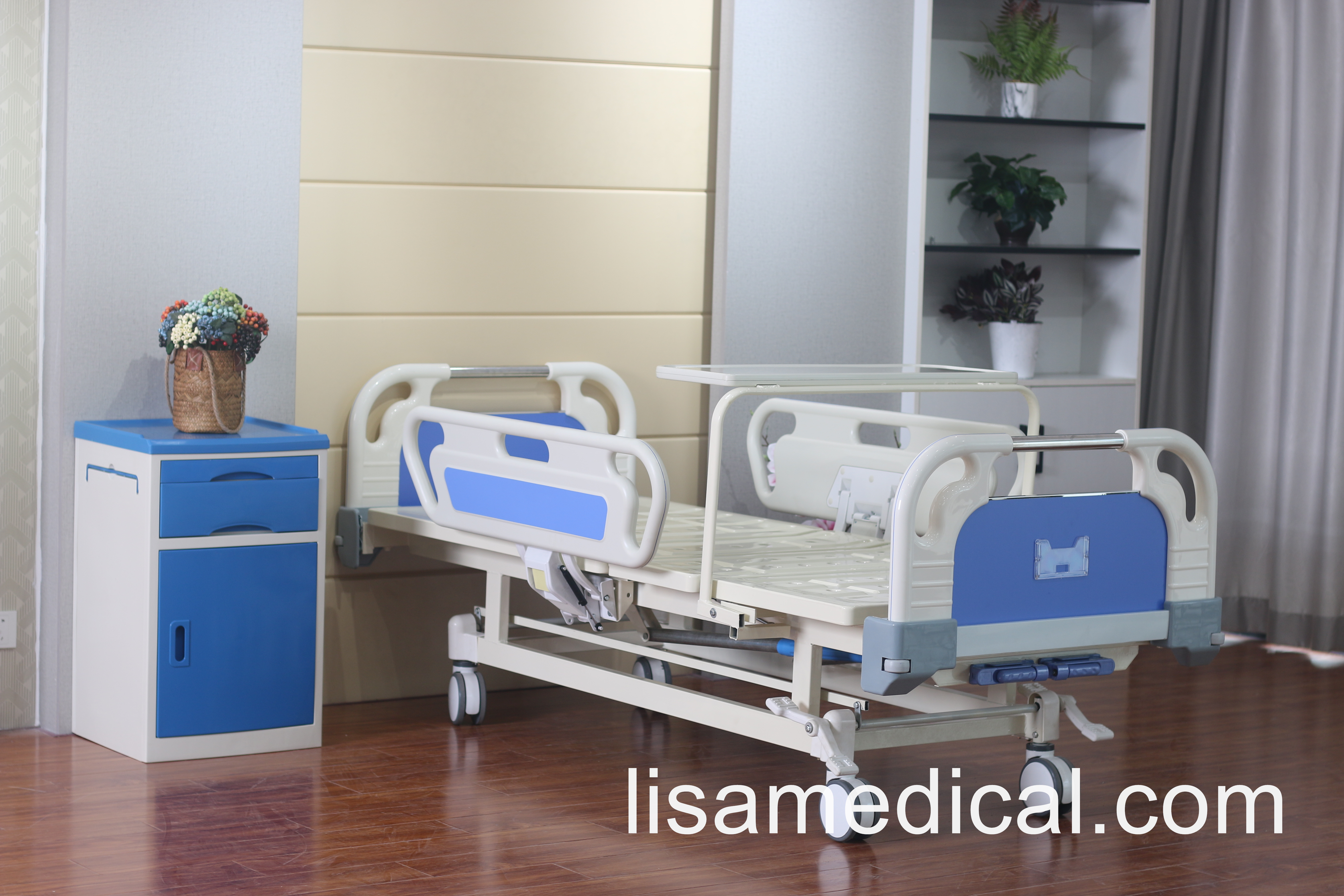 LSA-S201 Manual double rocker hospital bed
