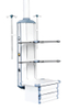 LSJA-KDD-8A (vertical Pendant) Dual-purpose Medical Column