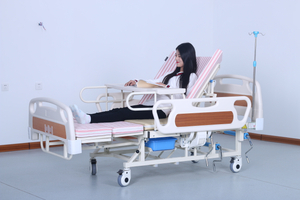 LSYA-C05S Manual Luxury Hydraulic Large Guardrail Nursing Bed