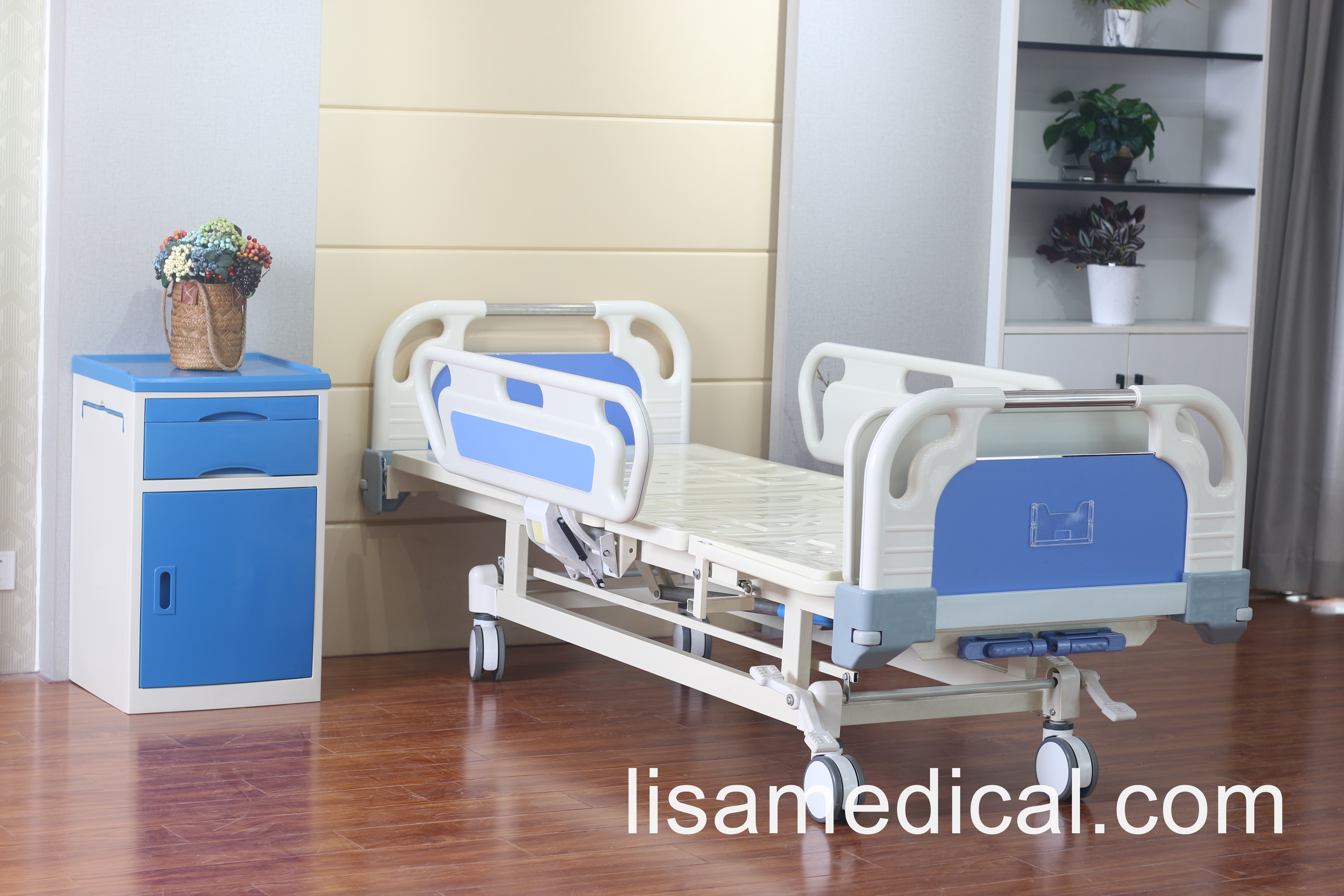 LSA-S201 Manual double rocker hospital bed